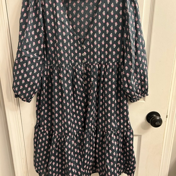 J. Crew Dresses & Skirts - J. Crew Navy and Pink Floral Dress